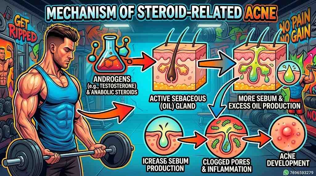 steroids cause acne