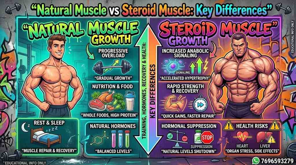 Natural Muscle vs Steroid Muscle