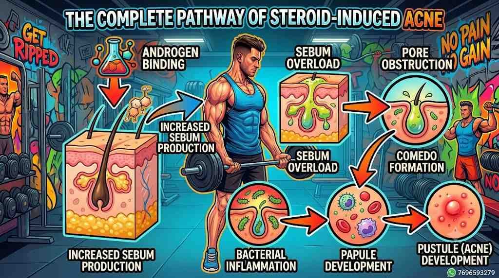 steroids cause acne