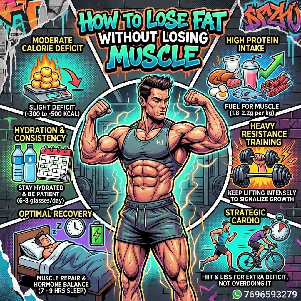 lose fat without losing muscle