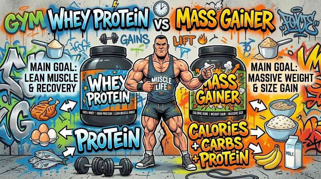 Whey Protein vs Mass Gainer