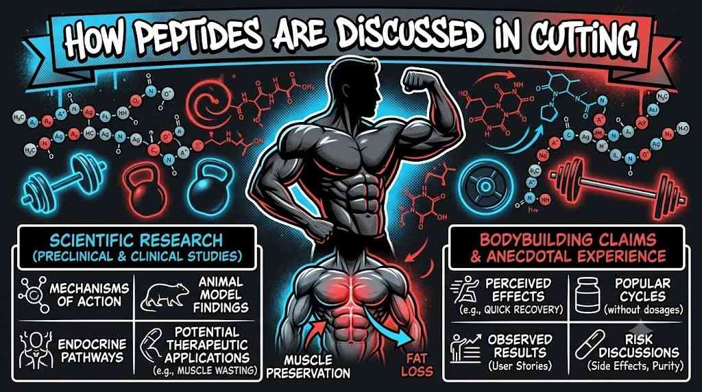 Peptides discussed for cutting and muscle retention