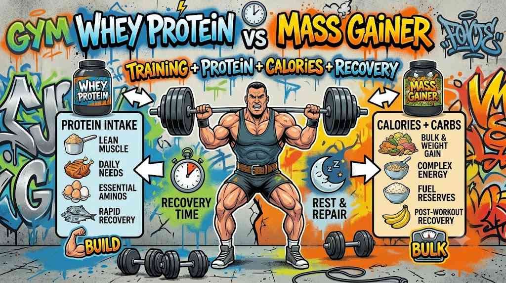 Whey Protein vs Mass Gainer
